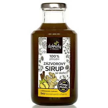 Přírodní sirup zázvor a skořice 250ml