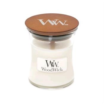 Vonná svíčka Woodwick White Teak 85g