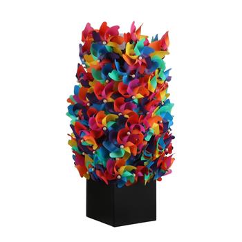 Větrník plastový duhový 61cm