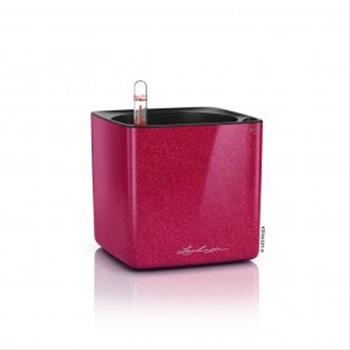 Květináč CUBE Glossy komplet set třešňová 14cm
