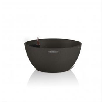 Květináč/miska CUBETO Stone komplet set černá 30cm