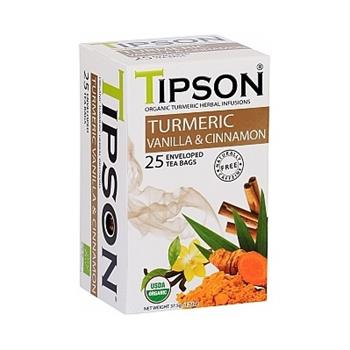 Čaj TIPSON Wellnes Turmeric & Vanilla Cinnamon 25x1,5g