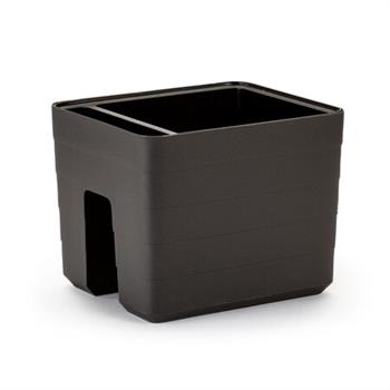 Truhlík samozavlažovací BERBERIS na zábradlí plast antracit 30cm
