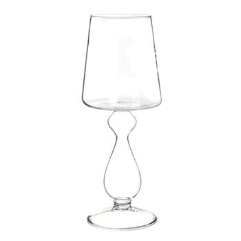 Váza tvar stolní lampa sklo 32cm