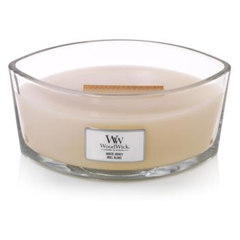 Svíčka WoodWick oválná White Honey 453g