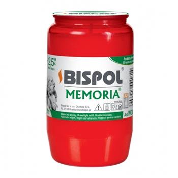 Svíčka hřb.náplň olejová Memoria červená 10cm