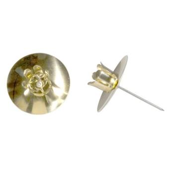 Bodec pod svíčku kovový zlatý 6cm