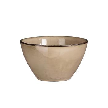 Miska kulatá keramická TABO krémová 14cm