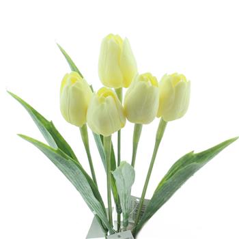 Tulipán řezaný umělý sv.žlutý 40cm