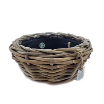 Miska kulatá ratanová šedá 30cm