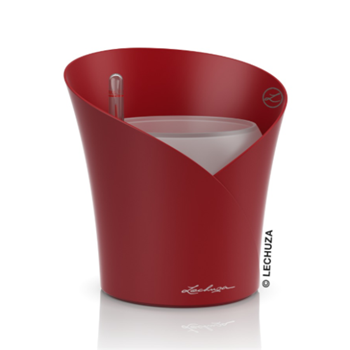 Květináč ORCHIDEA komplet set mat červená 20cm