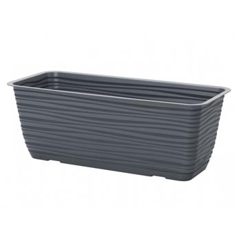 Truhlík SAHARA + podmiska plast antracit 40cm