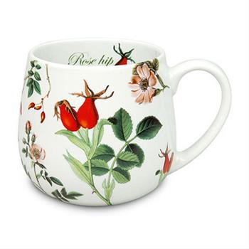 Hrnek buclák porcelánový ROSE HIP 420ml