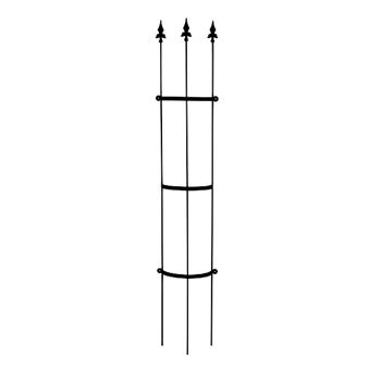 Opora na zeď ELIAS půlkruhová kovová černá 150cm