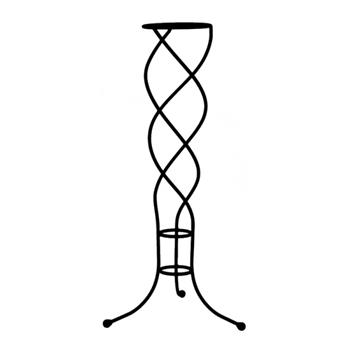 Stojan na květiny LOGONE spirála kovový černý 75cm
