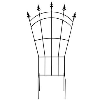 Opora pro rostliny/treláž MEARIM kovová černá 150cm