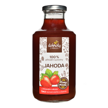 Přírodní jahodový sirup 250ml