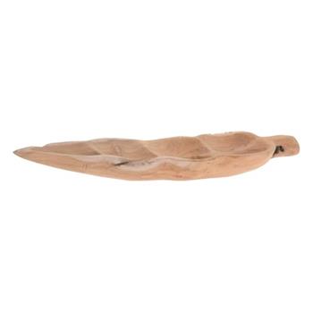 Miska tvar list teak 58-68cm