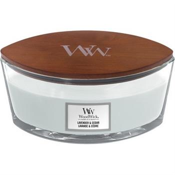 Svíčka WoodWick oválná Lavender & Cedar 453g