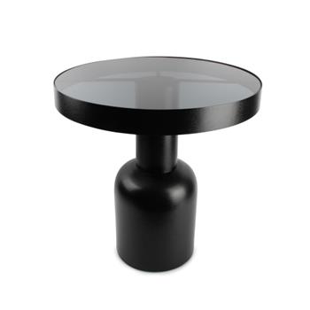 Stolek kulatý OVO kov a sklo S&P 51cm