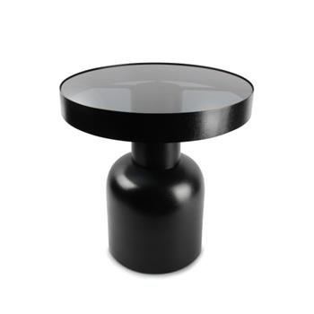 Stolek kulatý kov a sklo 42cm