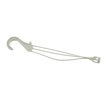 Hák na květináč MHB33 plastový bílý 33cm