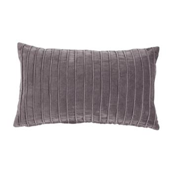 Polšář VELVET PINTUCK polyester šedá 30x50cm