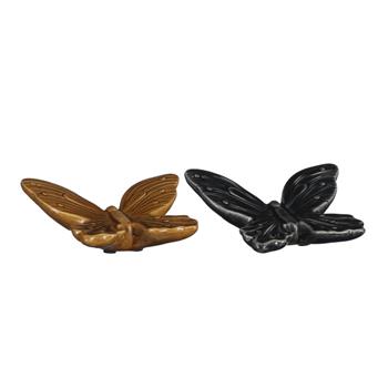 Motýl plochý keramika mix 14,5cm