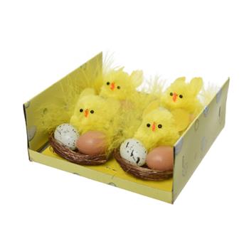 Kuře v hnízdě žinylka mix 4ks