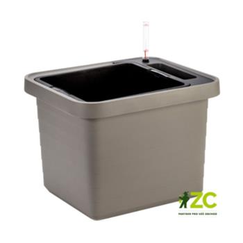 Truhlík samozavlažovací BERBERIS UNO plast taupe 45cm