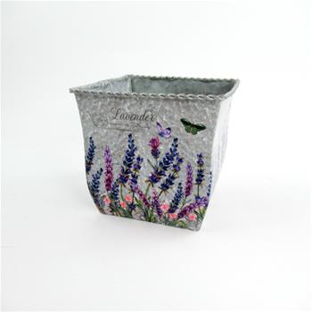 Obal hranatý LAVENDER plech 14cm