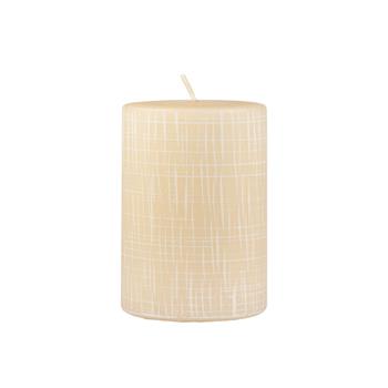 Svíčka válec UNIPAR ELEMENT krémová 10cm