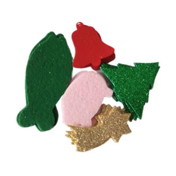 Přízdoba vánoční  plstěná mix 20ks