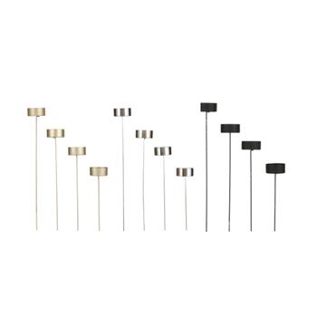 Držák na čajovou svíčku zápich sestupný kovový mix 4 ks