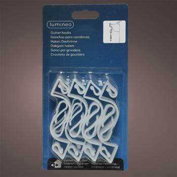 Hák na řetěz plast bílá 16ks