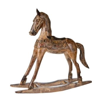 Houpací dřevěný kůň hnědý 75,5cm