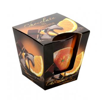 Svíčka vonná sklo Chocolate & Orange 115g