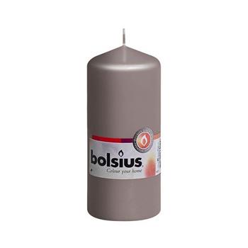 Svíčka válcová RAL BOLSIUS šedá 15cm