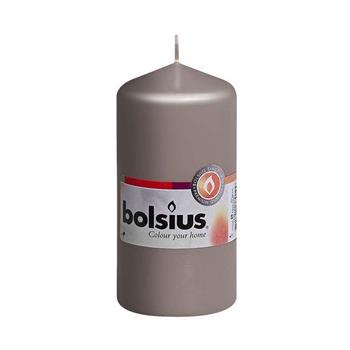 Svíčka válcová RAL BOLSIUS šedá 12cm