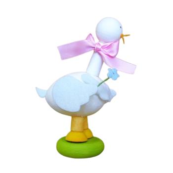 Velikonoční husa s květinou, 11cm