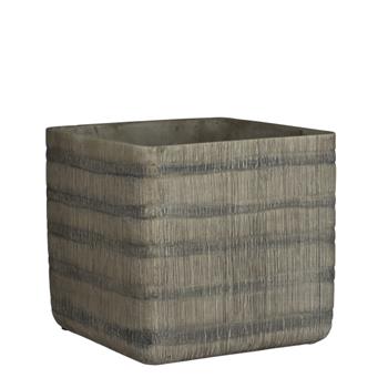 Obal hranatý KYOTO cement šedá 21cm