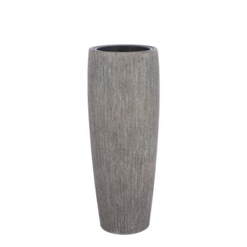 Váza úzká škrábaná stone fibre sv.hnědá 95cm