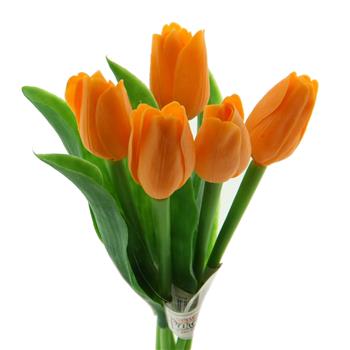 Tulipán řezaný umělý oranžový 40cm