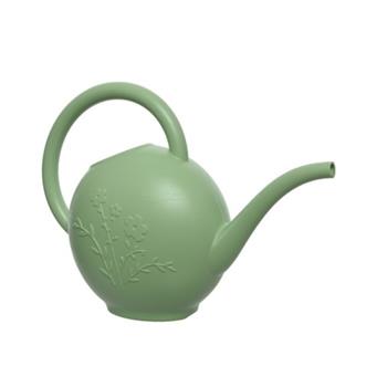 Konvička dekor květy plast zelená 1,8l