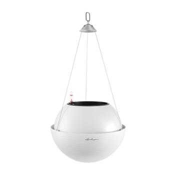 Květináč koule závěsný BOLA set bílá 32cm