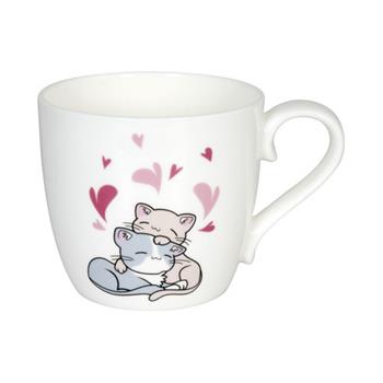 Hrnek porcelánový TULÍCÍ SE KOČKY 420ml