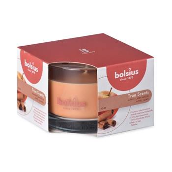 Svíčka vonná sklo BOLSIUS Apple Cinnamon 9cm