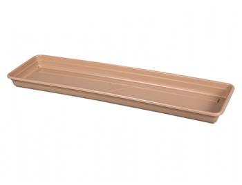 Podmiska pod truhlík LOBELIA MODERD plast mat sv.hnědá 50cm