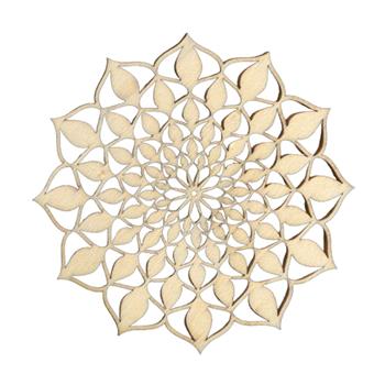 Dekorace k vymalování mandala dřevo přírodní 20cm