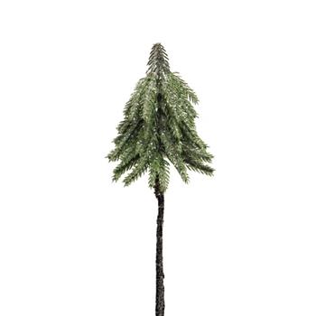 Stromek umělý na zápichu s glitry zelený 50cm